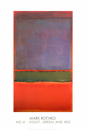 No. 6 (Violet, Groen en Rood) Mark Rothko Prints