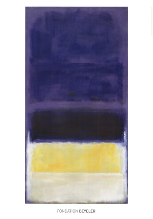 Untitled (blå, mørk blå, gul) Mark Rothko Prints