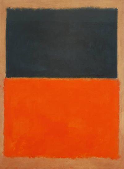 Groen en Tangerine on Red, 1956 van Mark Rothko