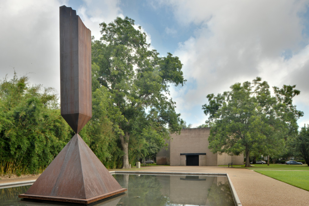 Broken Obelisk by Barnett Newman at the Rothko Chapel